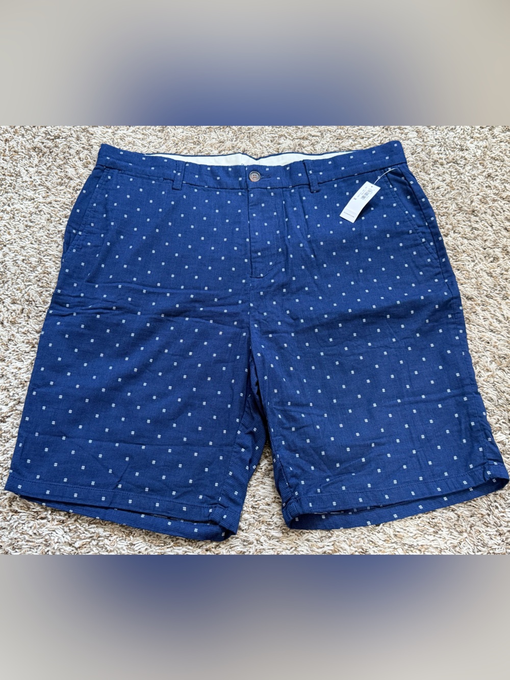 Old Navy Navy Blue Micro Dot Shorts